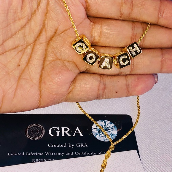 Jewelry - VVS gra certified diamond moisannitte pendant for a Coach, passes diamond tester